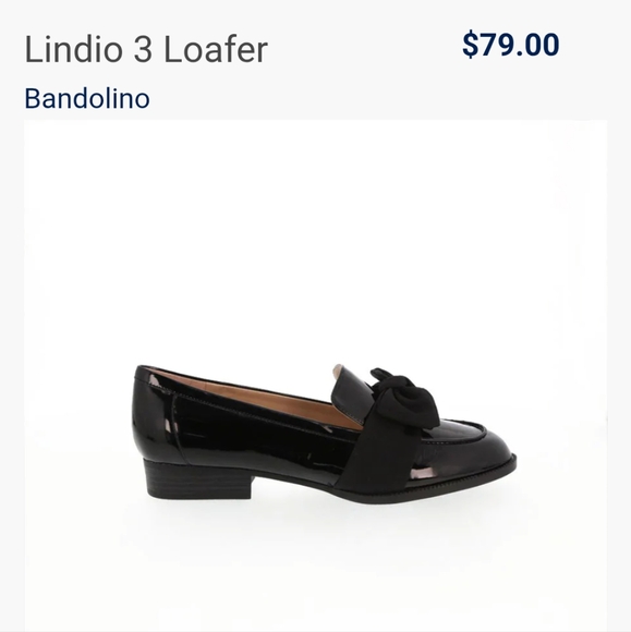 Bandolino Lindio 3 Loafer Black Patent with Bows - Picture 11 of 13